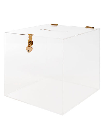 Wishing Well Clear Acrylic Box with Lock