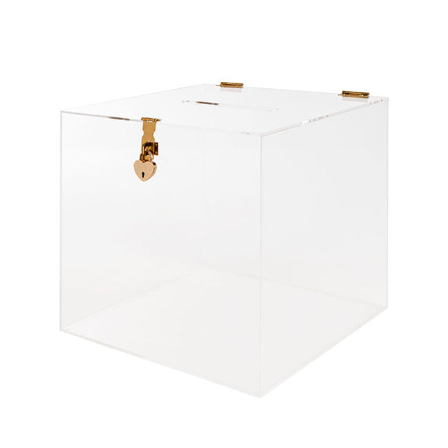 Wishing Well Clear Acrylic Box with Lock