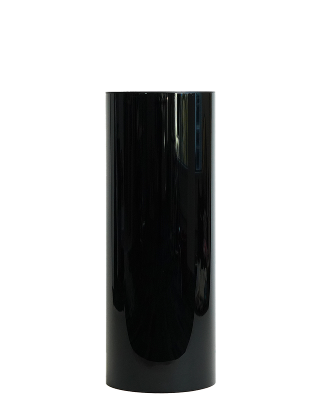 Black Cylinder Plinth