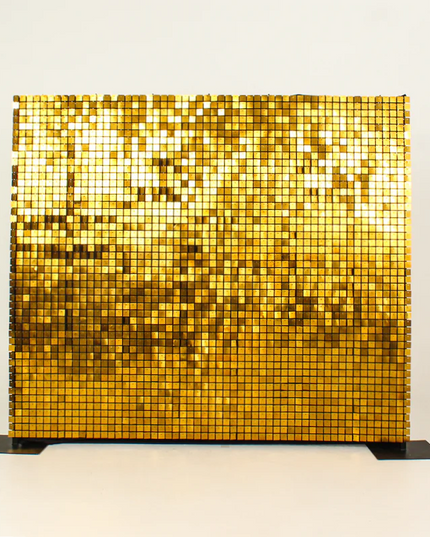 Chrome Gold Shimmer Wall