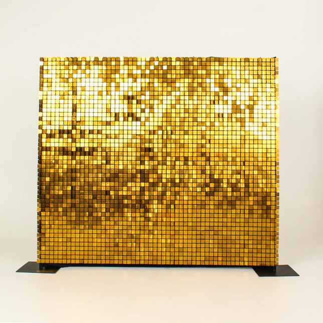 Chrome Gold Shimmer Wall