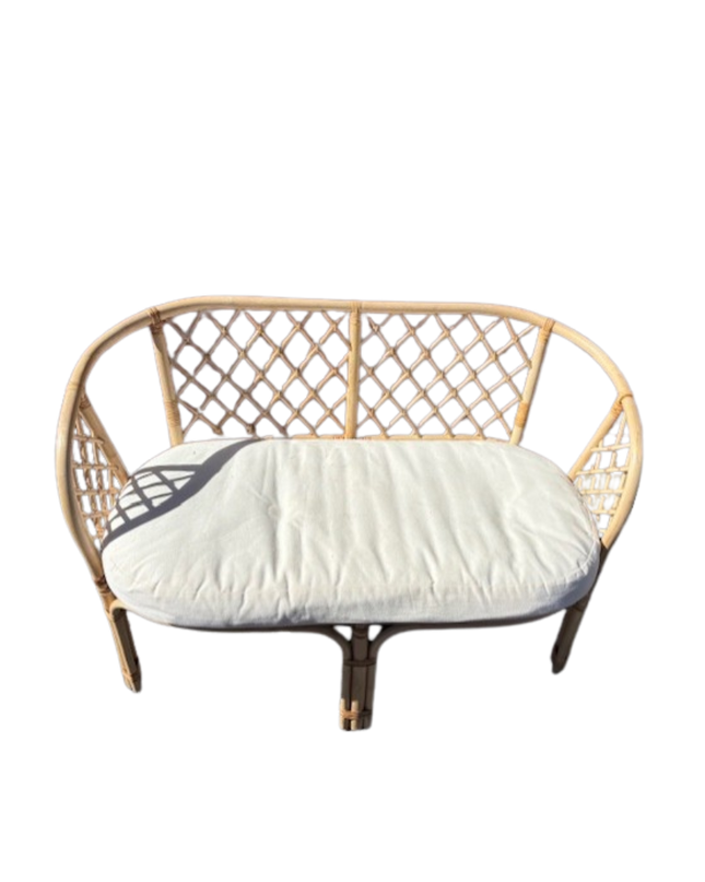 Cane Bench Seat