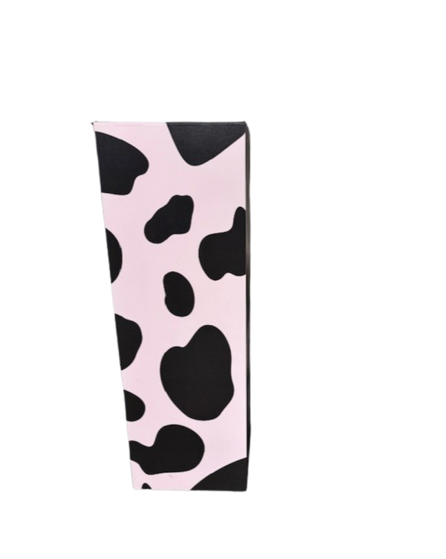 Pink Cow Print Plinth