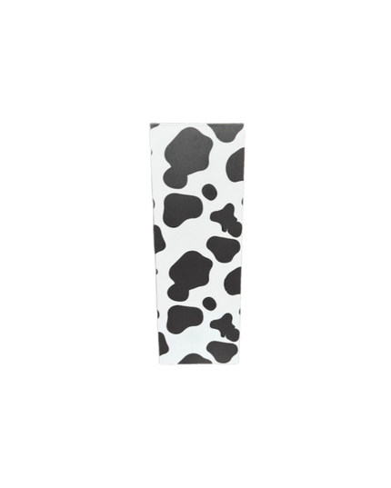 White Cow Print Plinth