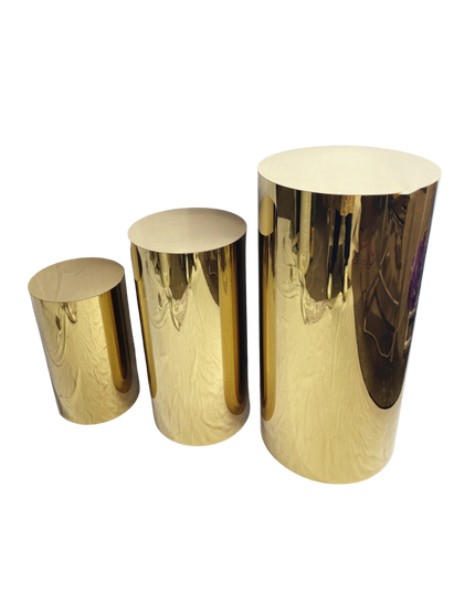 Gold Mirror Plinths