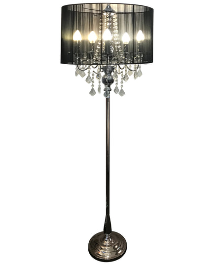 Black Chandelier Floor Lamp