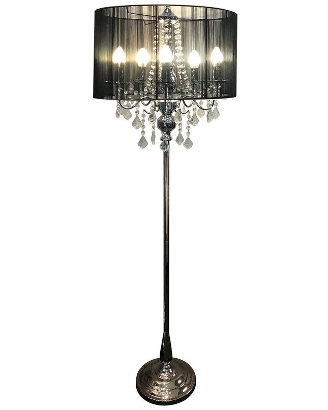Black Chandelier Floor Lamp