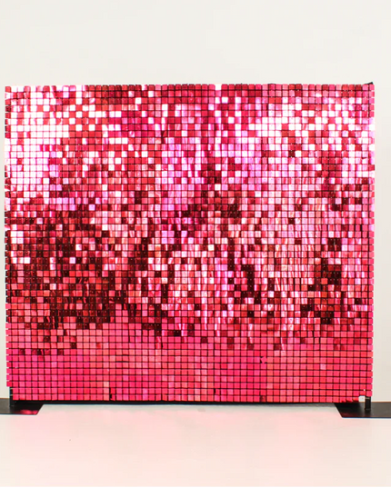 Hot Pink Shimmer Wall