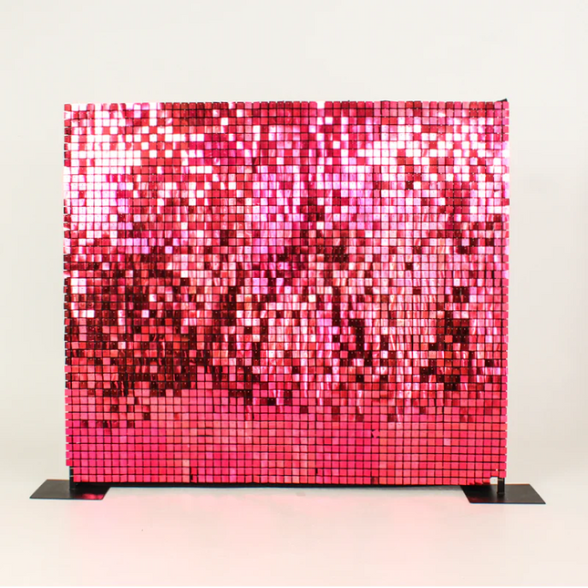 Hot Pink Shimmer Wall