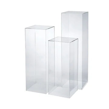 Clear Rectangle Plinths