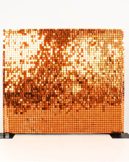 Copper Shimmer Wall