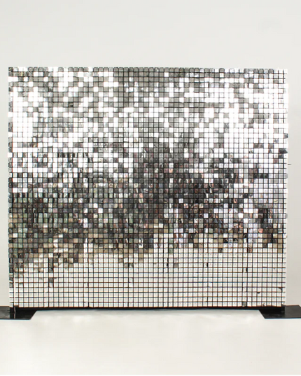 Silver Shimmer Wall