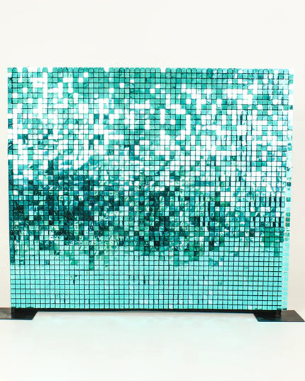 Teal Shimmer Wall