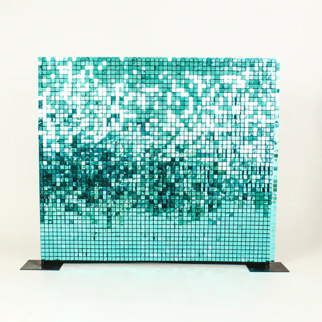 Teal Shimmer Wall