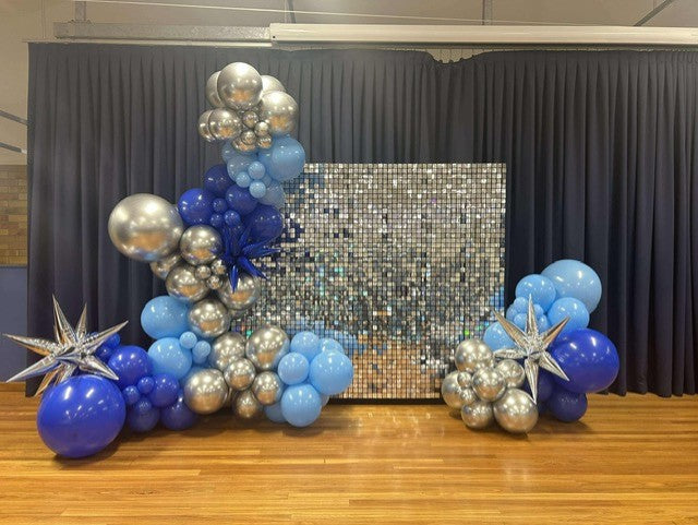 Silver Shimmer Wall