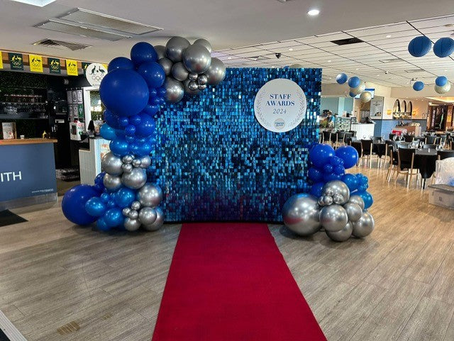 Blue Shimmer Wall