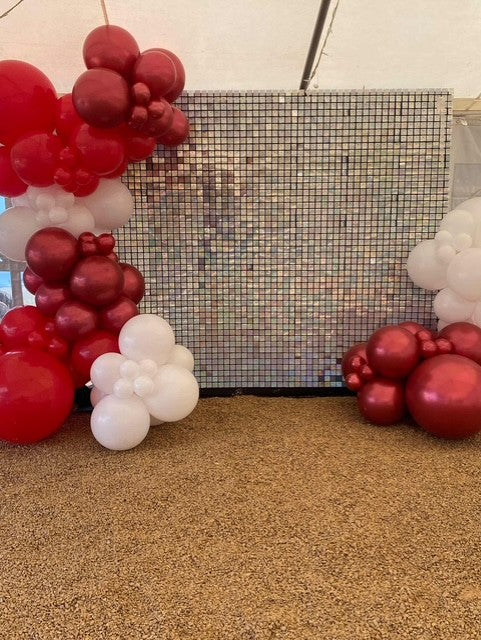 Silver Shimmer Wall