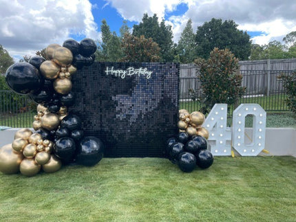 Black Shimer Wall